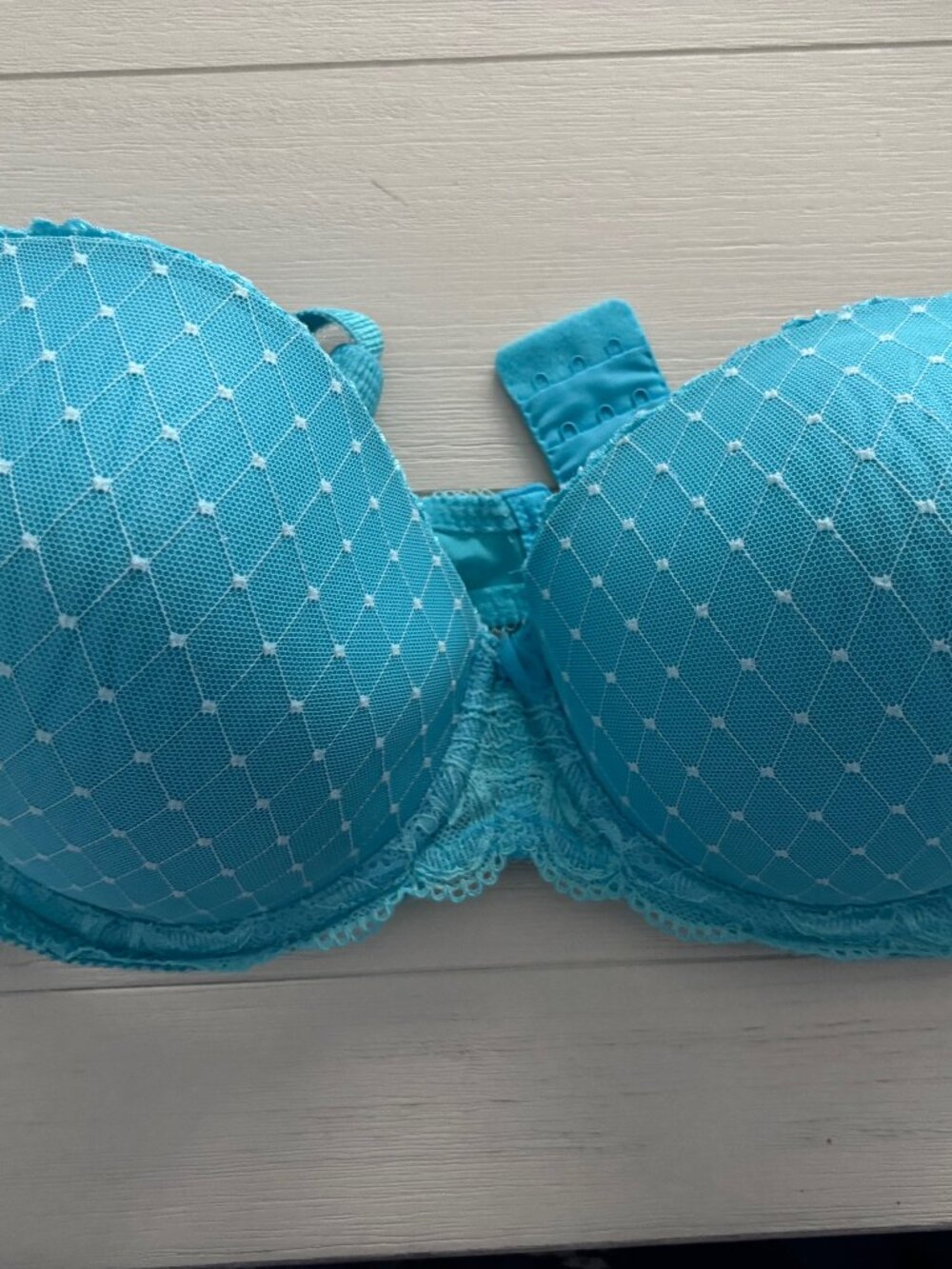 Wacoal Bra Size 38DD Reveal Contour Underwire Back Closure 853115 Pretty Blue
